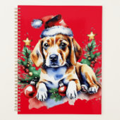 Kerst schattige puppy planner (Voorkant)