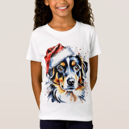 Kerst schattige puppy t-shirt