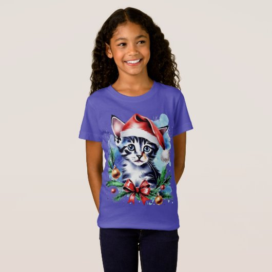 Kerst schattige puppy t-shirt (Voorkant volledig)