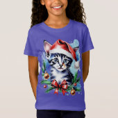 Kerst schattige puppy t-shirt (Voorkant)
