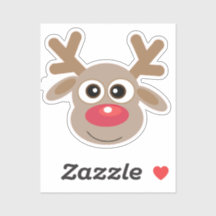 Kerst Schattige rendier Cartoon rood script type