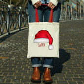 Kerst Schattige Rode Sinterklaas Custom Tote Bag
