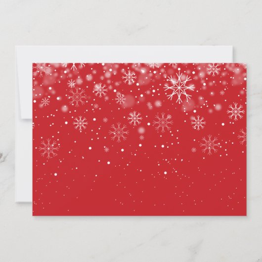 Kerst Schattige Script Moderne foto Feestdagenkaart (Achterkant)