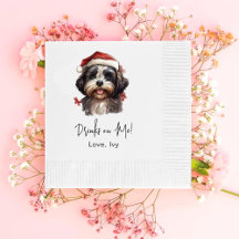 Kerst Schattige Shih Tzu Dog Drink op mij