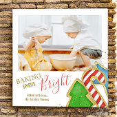 Kerst Schattige Vakantie Cookie Cutouts Whimsical Foto Afdruk