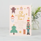 Kerst Schattige Wat een leuke verjaardag Kaart (Staand voorkant)