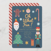 Kerst Schattige Wat leuk Whimsical birthday Kaart (Voorkant / Achterkant)