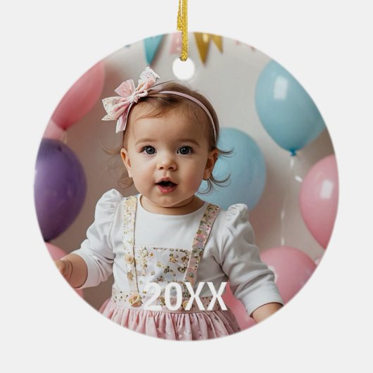 Kerst Schattigee Axolotl hagedis Foto Keramisch Ornament (Achterkant)