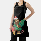 Kerst Schattigee Bigfoot Sasquatch Xmas Tree Light Schort (Insitu)