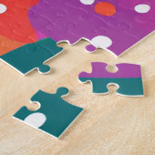 Kerst Schattigee Cartoon Kleurrijke Bomen Legpuzzel (Zijkant)