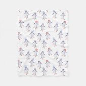 Kerst Schattigee dansende pinguïns Fleece Deken (Voorkant)