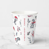 Kerst Schattigee feestelijke vakantie seizoen Wate Papieren Bekers (Links)