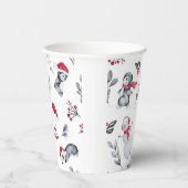 Kerst Schattigee feestelijke vakantie seizoen Wate Papieren Bekers (Rechts)