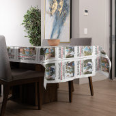 Kerst Schattigee foto grillige stijlvolle krant Tafelkleed