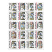 Kerst Schattigee foto grillige stijlvolle krant Tafelkleed (Voorkant)