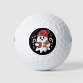 Kerst Schattigee Ghost Iced Coffee Retro Xmas Coff Golfballen (Voorkant)