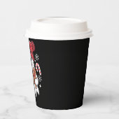 Kerst Schattigee Ghost Iced Coffee Retro Xmas Coff Papieren Bekers (Links)