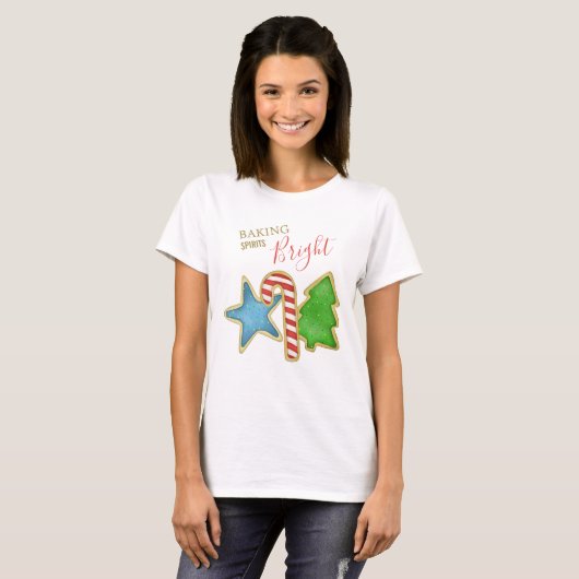 Kerst Schattigee grillige bakspirits Bright T-shirt (Voorkant volledig)