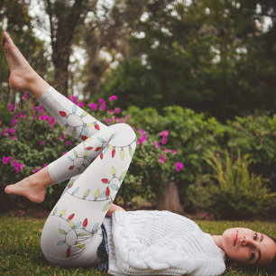 Kerst Schattigee grillige eenvoudige snaarlichten Leggings