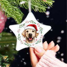 Kerst Schattigee labrador hond gepersonaliseerd