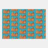 Kerst Schattigee peperkoek koekjes Inpakpapier Vel (Voorkant 2)