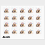 Kerst Schattigee Puppy Dogs Aanpassen Vierkante Sticker (Vel)