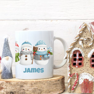 Kerst Schattigee Sneeuwman Vakantie Gift Koffiemok