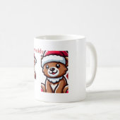 Kerst Schattigee Teddy Coffee Classic Mok (Voorkant rechts)