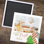 Kerst Schattigee Vakantie Whimsical Cookie Cutout Magneet