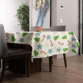 Kerst Schattigee Vakantie Whimsical Cookie Cutouts Tafelkleed