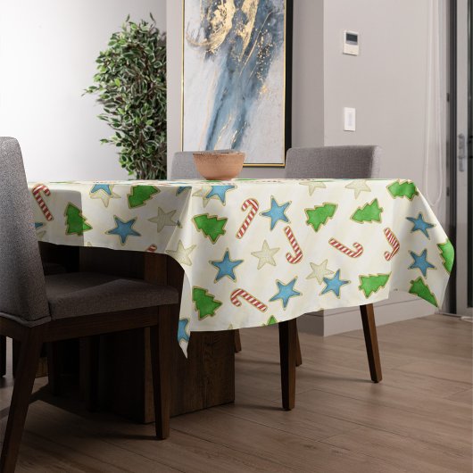 Kerst Schattigee Vakantie Whimsical Cookie Cutouts Tafelkleed