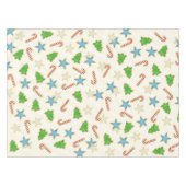 Kerst Schattigee Vakantie Whimsical Cookie Cutouts Tafelkleed (Voorkant (Horizontaal))
