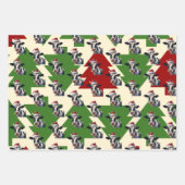 Kerst Schattigee zuivel Koe Santa Hat Holiday Boer Inpakpapier Vel (Voorkant 2)