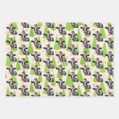 Kerst Schattigee zuivel Koe Santa Hat Holiday Boer Inpakpapier Vel (Voorkant)