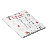 Kerst Schatzoeken Checklist Kunst Notitieblok (Schuin)