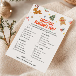 Kerst Schatzoekerspel Feestdagenkaart