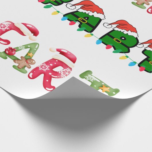 Kerst scheten scheten Humor Cadeaupapier (Hoek)