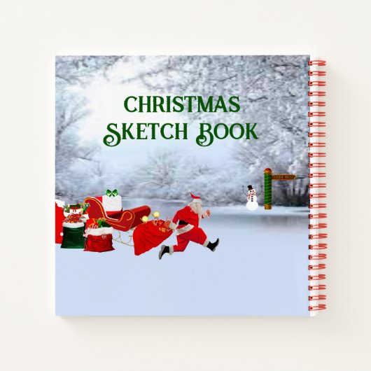 Kerst schets boek (Achterkant)