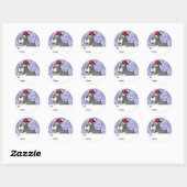 Kerst Schnauzer Gift Labels (Vel)