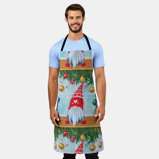 kerst schort (Gedragen)