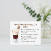 Kerst Schot Recept Feestje Peperkoek Briefkaart (Staand voorkant)
