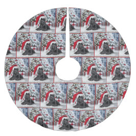 Kerst Schotse Terriër met Santa Hat Kerstboom Rok