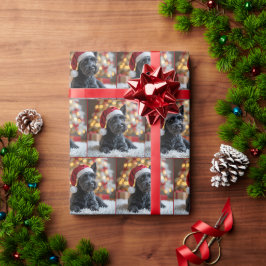 Kerst Schotse Terriër op bont Cadeaupapier