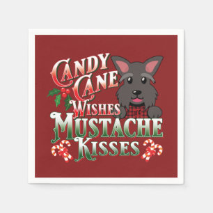 Kerst Schotse Terriër Scottie Dog Decoupage Servet