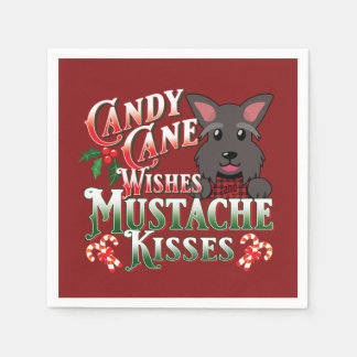 Kerst Schotse Terriër Scottie Dog Decoupage Servet