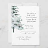 Kerst Schrift Foto Christelijk Woodland (Voorkant)