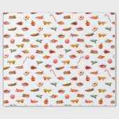 Kerst  Science Fiction Speelgoed Cadeaupapier (Vlak)