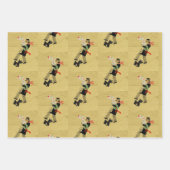 Kerst Scottie Dogs Pattern Inpakpapier Vel (Voorkant 3)