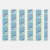 Kerst Scottie Dogs Pattern Inpakpapier Vel (Voorkant)