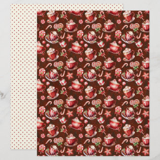 Kerst scrapboekpapier uit het verleden